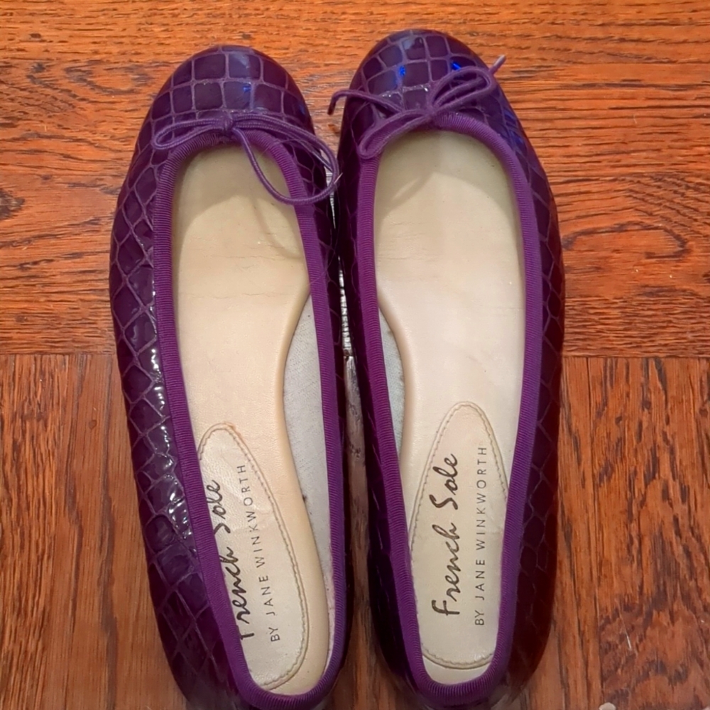 French Sole purple ballet flats size 41